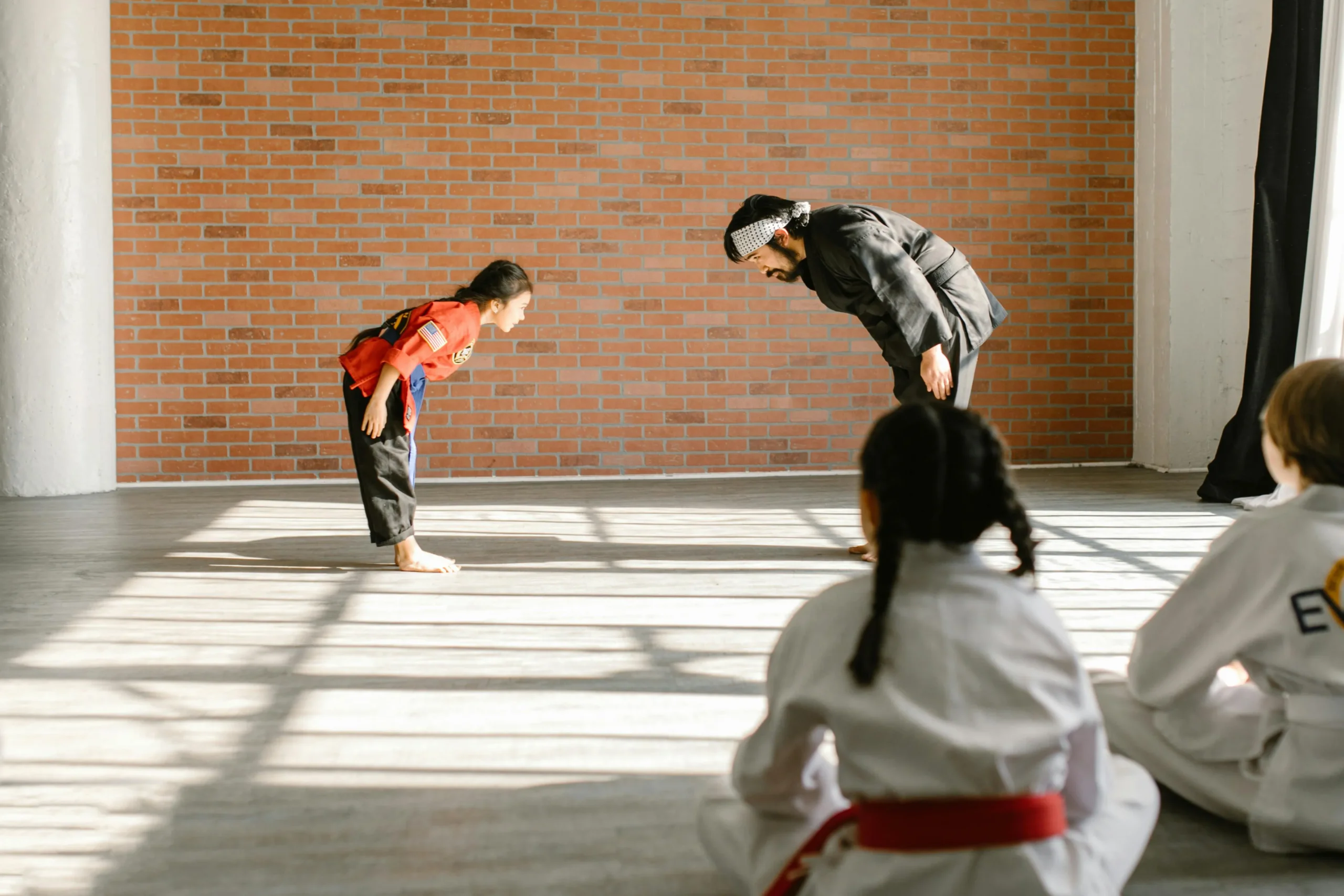 a karate student and teacher.